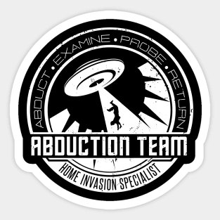 Abduction Team Specialist [white] Sticker